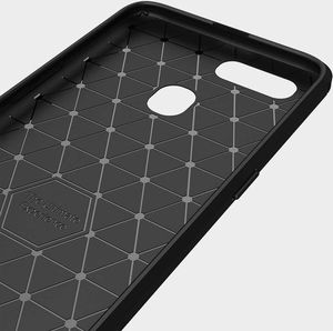 Hurtel Carbon Case elastyczne etui pokrowiec Oppo A12 / A5s / A7 czarny 4