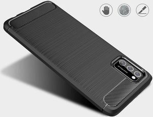 Hurtel Carbon Case elastyczne etui pokrowiec Oppo A12 / A5s / A7 czarny 5