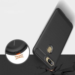 Hurtel Carbon Case elastyczne etui pokrowiec Oppo A12 / A5s / A7 czarny 6