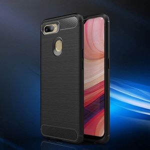 Hurtel Carbon Case elastyczne etui pokrowiec Oppo A12 / A5s / A7 czarny 8