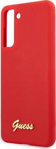 Guess Guess GUHCS21SLSLMGRE S21 G991 czerwony/red hardcase Silicone Script Metal Logo 6