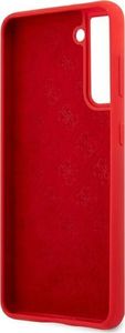 Guess Guess GUHCS21SLSLMGRE S21 G991 czerwony/red hardcase Silicone Script Metal Logo 7