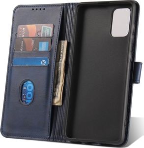 Hurtel Magnet Case elegancki futerał etui pokrowiec z klapką i funkcją podstawki Samsung Galaxy A71 niebieski 6