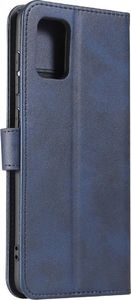 Hurtel Magnet Case elegancki futerał etui pokrowiec z klapką i funkcją podstawki Samsung Galaxy A71 niebieski 8