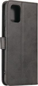 Hurtel Magnet Case elegancki futerał etui pokrowiec z klapką i funkcją podstawki Samsung Galaxy A71 5G czarny 3