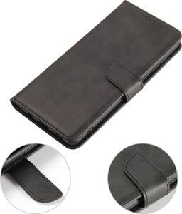 Hurtel Magnet Case elegancki futerał etui pokrowiec z klapką i funkcją podstawki Samsung Galaxy A71 5G czarny 5