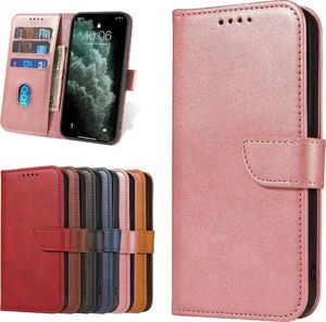 Hurtel Magnet Case elegancki futerał etui pokrowiec z klapką i funkcją podstawki Huawei P40 Lite 5G / Huawei Nova 7 SE różowy 9