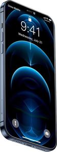 Baseus Baseus 2x szkło hartowane 0,3 mm Anti Spy z ramką na cały ekran iPhone 12 Pro Max (SGAPIPH67N-KT01) (case friendly) 3
