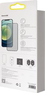 Baseus Baseus 2x szkło hartowane 0,3 mm Anti Spy z ramką na cały ekran iPhone 12 Pro Max (SGAPIPH67N-KT01) (case friendly) 6