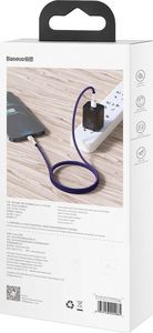 Kabel USB Baseus USB-C - Lightning 1 m Fioletowy (baseus_20210316153516) 6