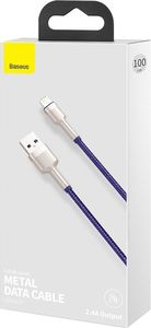 Kabel USB Baseus USB-A - Lightning 1 m Fioletowy (baseus_20210316155311) 3