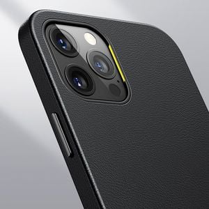 Baseus Baseus Magnetic Leather Case etui ze skóry ekologicznej z magnetycznym uchwytem iPhone 12 Pro Max niebieski (kompatybilny z MagSafe) 18