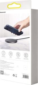 Baseus Baseus Magnetic Leather Case etui ze skóry ekologicznej z magnetycznym uchwytem iPhone 12 Pro Max niebieski (kompatybilny z MagSafe) 6