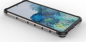 Hurtel Honeycomb etui pancerny pokrowiec z żelową ramką Samsung Galaxy S21+ 5G (S21 Plus 5G) niebieski 11