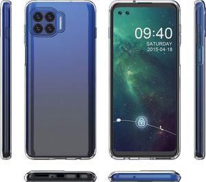 Hurtel Żelowy pokrowiec etui Ultra Clear 0.5mm Motorola Moto G 5G Plus przezroczysty 3
