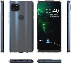 Hurtel Żelowy pokrowiec etui Ultra Clear 0.5mm Motorola Moto G 5G przezroczysty 4
