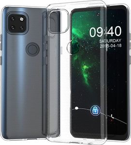 Hurtel Żelowy pokrowiec etui Ultra Clear 0.5mm Motorola Moto G 5G przezroczysty 8