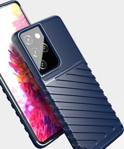 Hurtel Thunder Case elastyczne pancerne etui pokrowiec Samsung Galaxy S21 Ultra 5G zielony 4