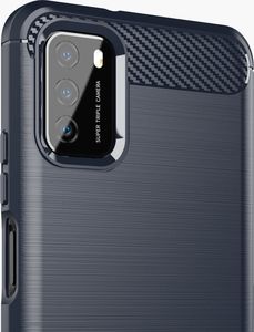 Hurtel Carbon Case elastyczne etui pokrowiec Xiaomi Poco M3 / Xiaomi Redmi 9T niebieski 3