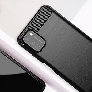 Hurtel Carbon Case elastyczne etui pokrowiec Xiaomi Poco M3 / Xiaomi Redmi 9T niebieski 7