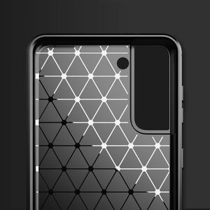 Hurtel Carbon Case elastyczne etui pokrowiec Samsung Galaxy S21+ 5G (S21 Plus 5G) czarny 2