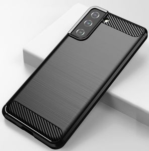 Hurtel Carbon Case elastyczne etui pokrowiec Samsung Galaxy S21+ 5G (S21 Plus 5G) czarny 4