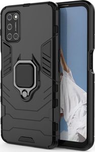 Hurtel Ring Armor pancerne hybrydowe etui pokrowiec + magnetyczny uchwyt Oppo A72 / A52 czarny 2