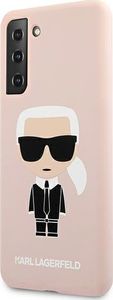 Karl Lagerfeld Karl Lagerfeld KLHCS21MSLFKPI S21+ G996 hardcase jasnoróżowy/pink Silicone Iconic 2