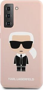 Karl Lagerfeld Karl Lagerfeld KLHCS21MSLFKPI S21+ G996 hardcase jasnoróżowy/pink Silicone Iconic 3