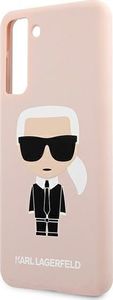 Karl Lagerfeld Karl Lagerfeld KLHCS21MSLFKPI S21+ G996 hardcase jasnoróżowy/pink Silicone Iconic 6