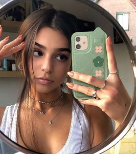 Kingxbar Sweet Series żelowe etui ozdobione oryginalnymi Kryształami Swarovskiego z podstawką iPhone 12 Pro Max niebieski 13