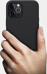 Nillkin Nillkin Flex Pure Pro Case gumowe elastyczne silikonowe etui pokrowiec iPhone 12 Pro Max czarny (kompatybilny z MagSafe) 12