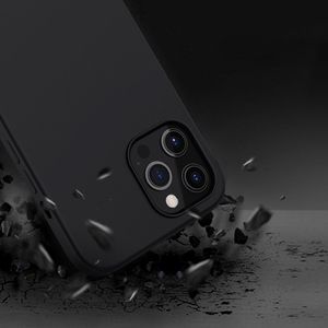 Nillkin Nillkin Flex Pure Pro Case gumowe elastyczne silikonowe etui pokrowiec iPhone 12 Pro Max czarny (kompatybilny z MagSafe) 13