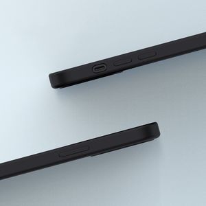 Nillkin Nillkin Flex Pure Pro Case gumowe elastyczne silikonowe etui pokrowiec iPhone 12 Pro Max czarny (kompatybilny z MagSafe) 15