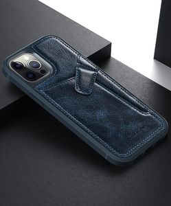 Nillkin Nillkin Aoge Leather Case elastyczne pancerne etui z prawdziwej skóry z kieszonką iPhone 12 mini brązowy 14