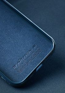 Nillkin Nillkin Aoge Leather Case elastyczne pancerne etui z prawdziwej skóry z kieszonką iPhone 12 mini brązowy 9