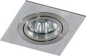 Azzardo Lampa wpuszczana CARO SQUARE aluminium (AZ 2435 | SN-6811S-ALU) - AZZARDO 1