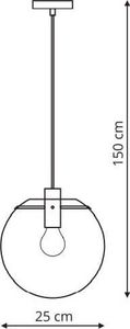 Lampa wisząca Light Prestige Wisząca Puerto średnia czarna (LP-004/1P M BK) - Light Prestige 2