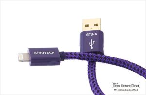 Kabel USB Furutech ADL USB-A - Lightning 1 m Fioletowy 1
