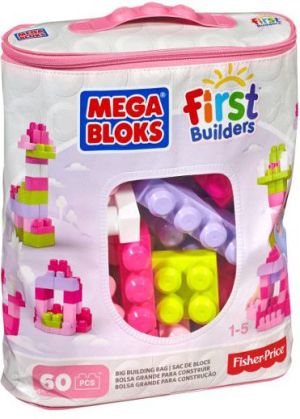 Mega Bloks First Builders - Torba Różowa (DCH54) 1