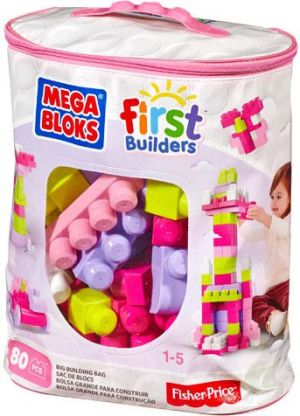Mega Bloks First Builders - Torba Różowa (DCH62) 1