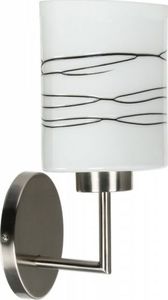 Kinkiet Candellux LAMPA VISOLA KINKIET 1X60W E27 NIKIEL MAT/BRĄZOWE PASKI (21-10363) Candellux 1
