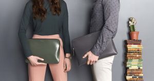 Etui Knomo skórzane etui do MacBook Air 13, Pro Retina 13 niebieska (14-207-AFB) 5