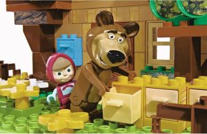 Big Bloxx Masza i Niedzwiedź Domek Niedźwiedzia (800057098) 6