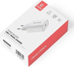 Ładowarka Crong Travel Charger 1x USB-C 3 A (CRG-TUSBC20-WHI) 5