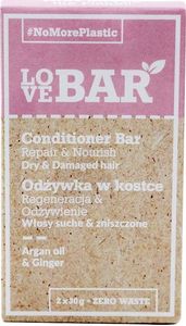 Love Bar LOVE BAR_Conditioner Bar odżywka w kostce do włosów suchych i zniszczonych Olej Arganowy Imbir 2x30g 1