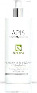 Apis Acne-Stop Cleansing Antibacterial Toner oczyszczający tonik antybakteryjny z zieloną herbatą 500ml 1