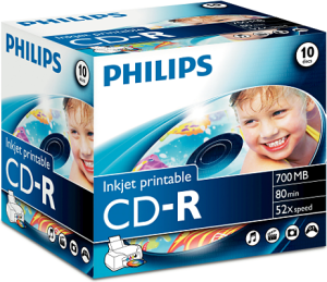 Philips CD-R 700 MB 52x 10 sztuk (CR7D5JJ10/00) 1