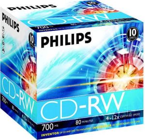 Philips CD-RW 700 MB 12x 10 sztuk (CW7D2NJ10/00) 2