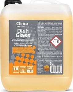 Clinex Płyn do zmywarek gastronomicznych do mycia szkła usuwa osady z kawy herbaty CLINEX DishGlass 5L 1